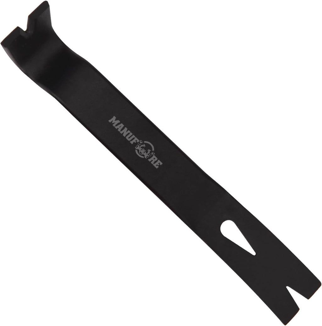 Profi Brecheisen Set 4-teiliges mit 12" und 7,5" flache Brechstange, 12" Nageleisen mit Hammer und Gummi-Softgriff, 9" Meißel