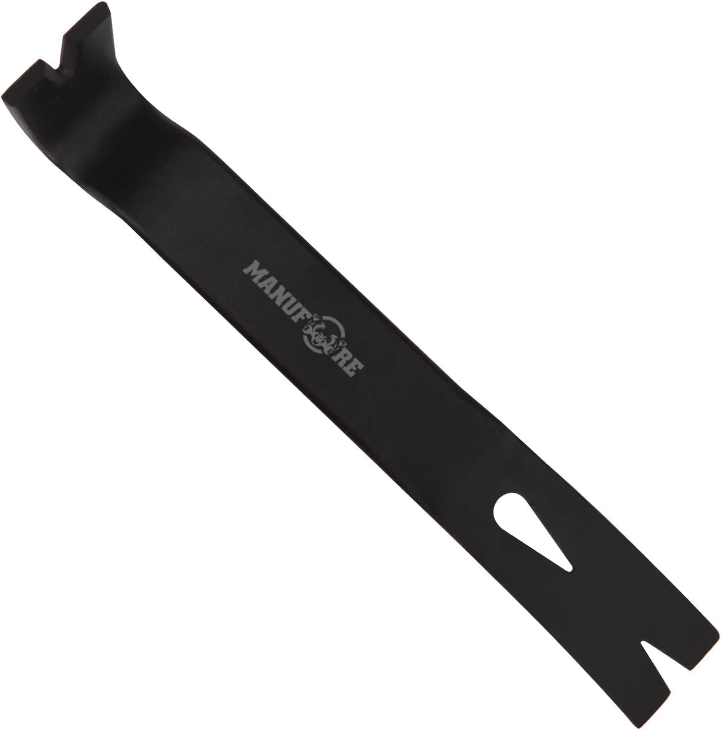 Profi Brecheisen Set 4-teiliges mit 12" und 7,5" flache Brechstange, 12" Nageleisen mit Hammer und Gummi-Softgriff, 9" Meißel