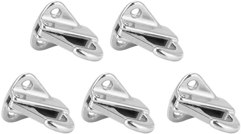 5 Stück Mäntel Haken Kleiderbügel Wandmontage Federhaken Kleiderbügel Edelstahl Mäntel Hüte Haken Marine Boot Deck Hardware Zubehör