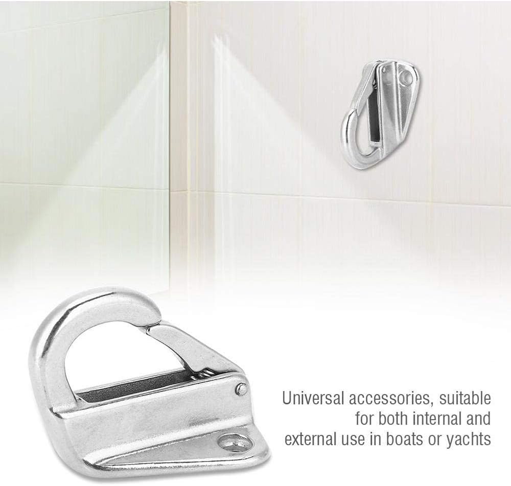 5 Stück Mäntel Haken Kleiderbügel Wandmontage Federhaken Kleiderbügel Edelstahl Mäntel Hüte Haken Marine Boot Deck Hardware Zubehör