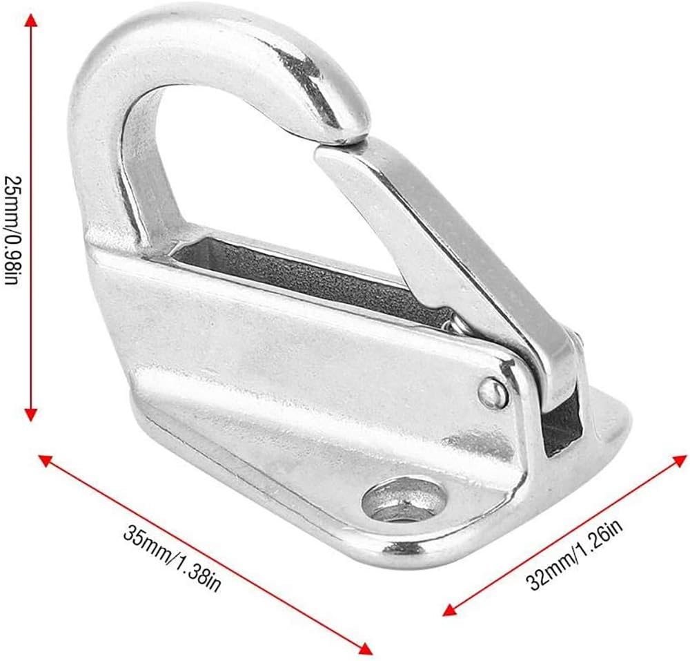 5 Stück Mäntel Haken Kleiderbügel Wandmontage Federhaken Kleiderbügel Edelstahl Mäntel Hüte Haken Marine Boot Deck Hardware Zubehör